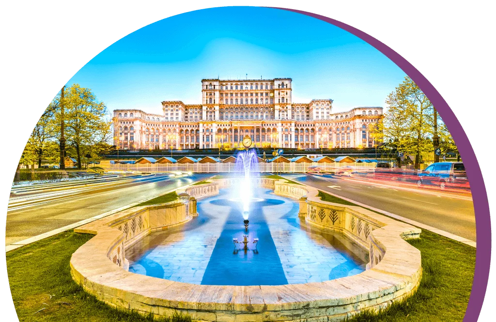The Palace of the Parliament in Bucharest, Romania — the second-largest administrative building in the world